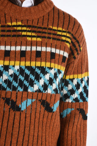 Fair Isle crew-neck sweater