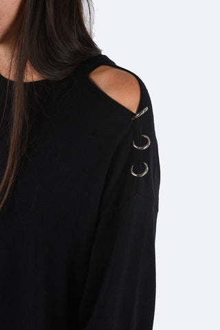 Cold Shoulder Knit M-MERS Dress