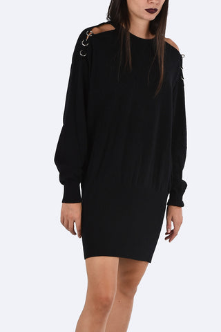 Cold Shoulder Knit M-MERS Dress