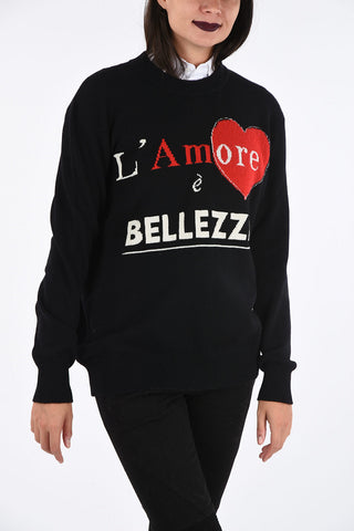 Cashmere L’AMORE è BELLEZZA Crewneck Sweater