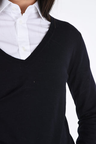 wool v-neck sweater