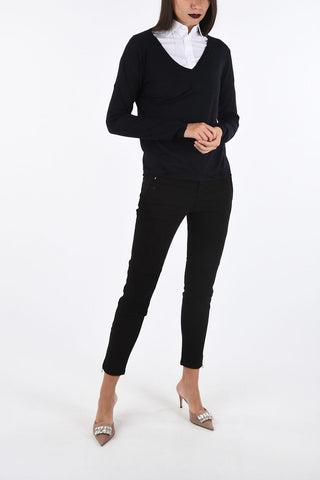 wool v-neck sweater