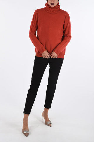 cashmere turtle-neck sweater