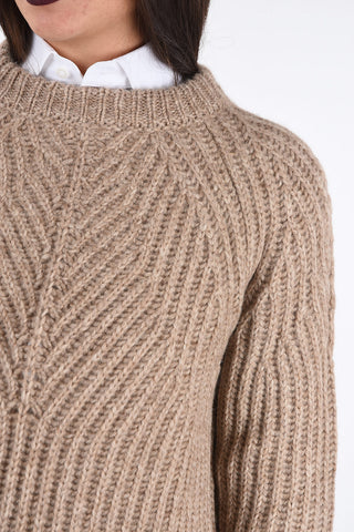 maglia crochet girocollo