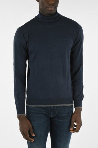 ARMANI JEANS Cotton and Wool Turtleneck Sweater