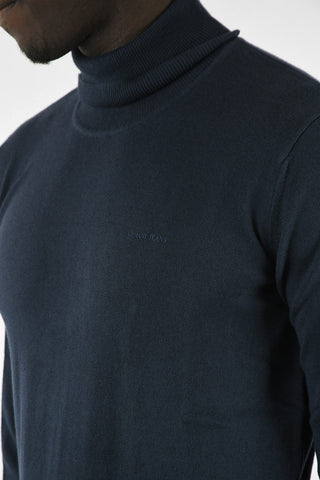 ARMANI JEANS Cotton and Wool Turtleneck Sweater
