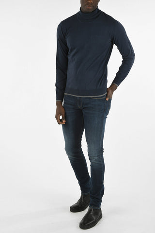 ARMANI JEANS Cotton and Wool Turtleneck Sweater