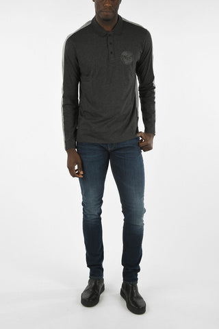 ARMANI JEANS Polo Bicolore a Manica Lunga
