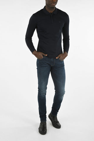 ARMANI JEANS Zipped Polo