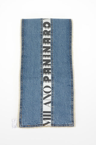 164x24cm Denim Scarf