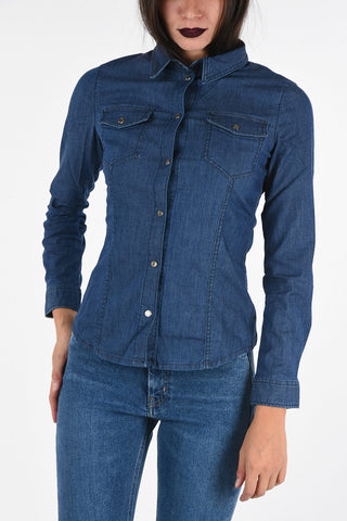 ARMANI JEANS Stretch Denim Shirt