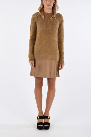 Knit crewneck dress