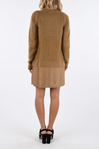Knit crewneck dress