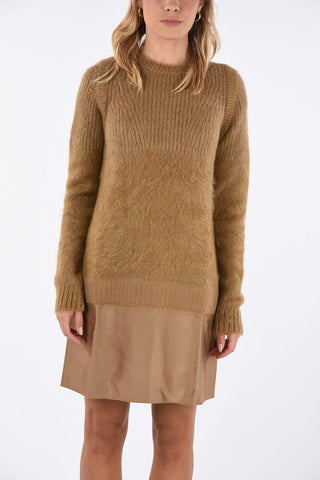 Knit crewneck dress