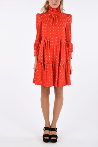 mini dress polka dots
