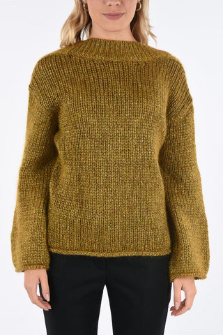 Deep Open Back Lurex Sweater