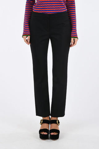 wool high-rise pants