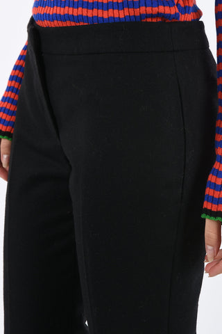 wool high-rise pants
