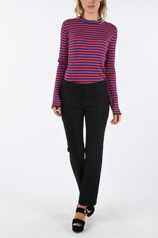 wool high-rise pants