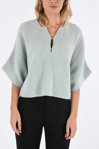 maglia henley in cashmere