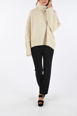 maglia crochet DIANA  a collo alto