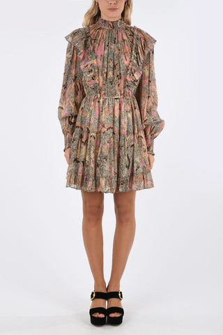 Ruffled mini a-line VIENNE dress