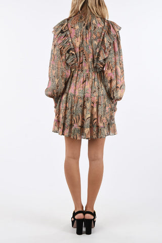 Ruffled mini a-line VIENNE dress