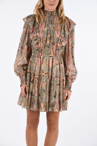 Ruffled mini a-line VIENNE dress