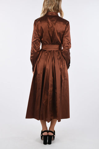 silk shirtdress