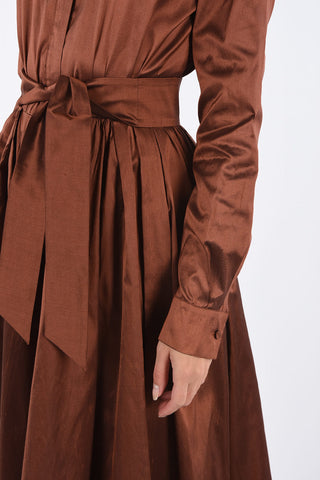 silk shirtdress