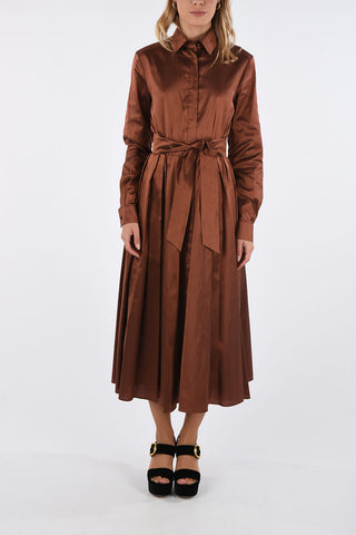 silk shirtdress