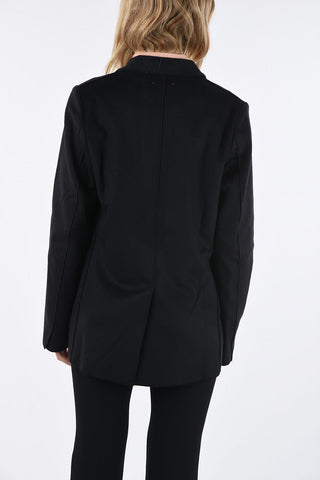 wool 1-button blazer