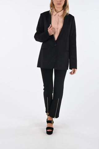 wool 1-button blazer
