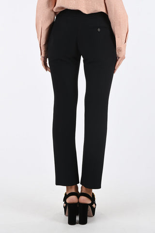 single pleat pants with zip detail