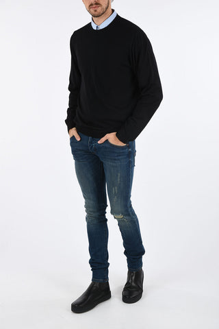 COLLEZIONI Wool Crew-Neck Sweater