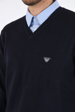 ARMANI JEANS Wool V-Neck Sweater