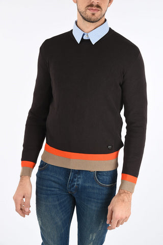 ARMANI JEANS Ribbed Crew-Neck Sweater