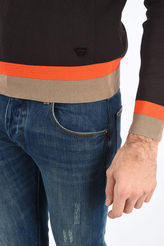ARMANI JEANS Ribbed Crew-Neck Sweater