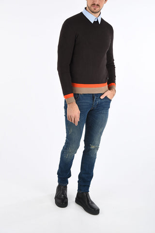 ARMANI JEANS Ribbed Crew-Neck Sweater
