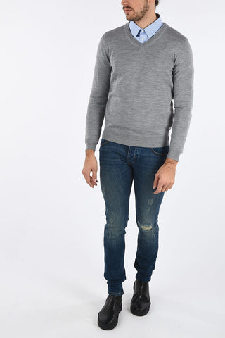 ARMANI JEANS Regular Fit V-Neck Sweater