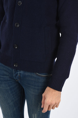 ARMANI JEANS Antler Button Cable Knit Cardigan