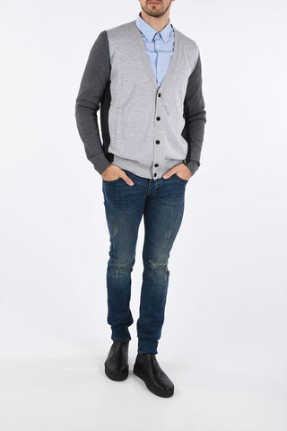 GIORGIO ARMANI Virgin Wool V-neck Cardigan