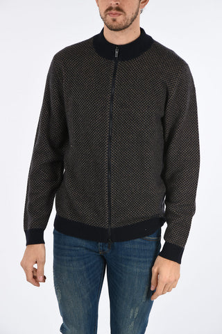 COLLEZIONI argyle Cashmere Cardigan