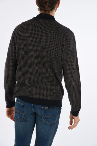 COLLEZIONI argyle Cashmere Cardigan
