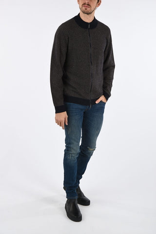 COLLEZIONI argyle Cashmere Cardigan