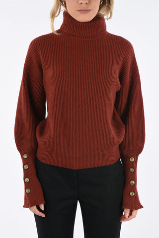 maglia a collo alto in cashmere