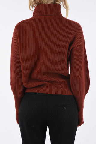 maglia a collo alto in cashmere