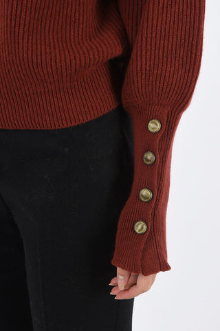 maglia a collo alto in cashmere