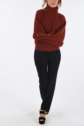 maglia a collo alto in cashmere