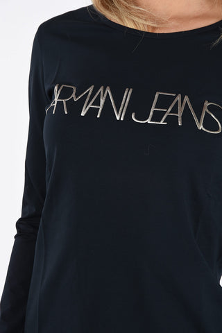 ARMANI JEANS Embroidered T-shirt